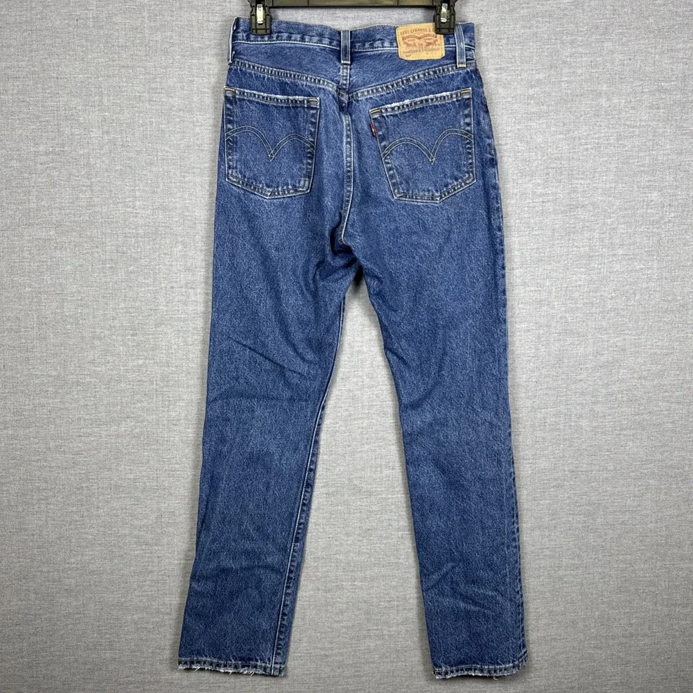 Levi's Blue Straight Leg Women's Jeans - Picture 6 of 9